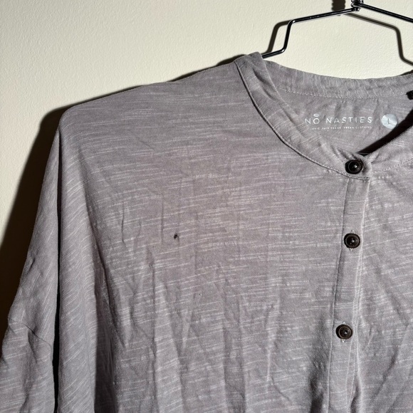 No Nasties Button Down Lightweight Blouse - Picture 3 of 5